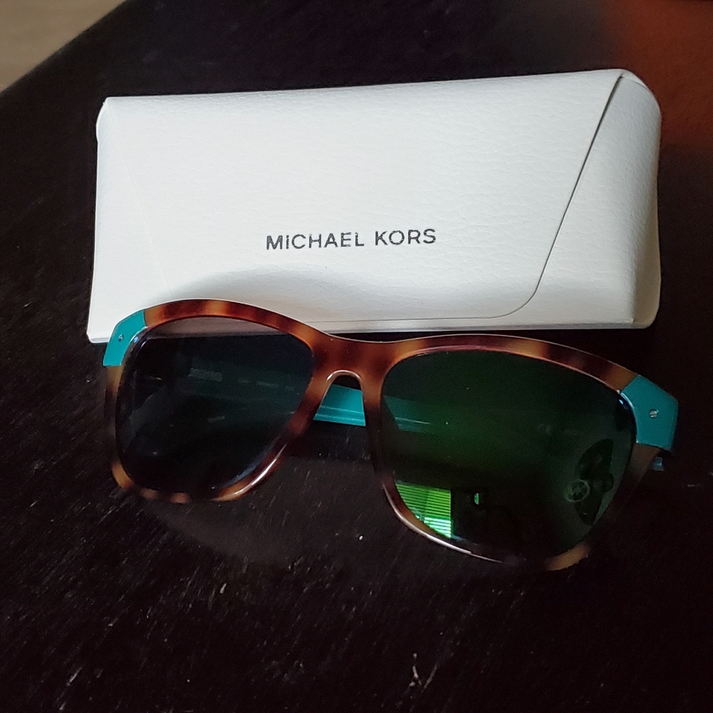 Michael Kors Sunglasses Zoey Teal/Tortoise EUC